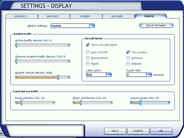 Configure the simulator not to show any AI traffic while flying on the network.