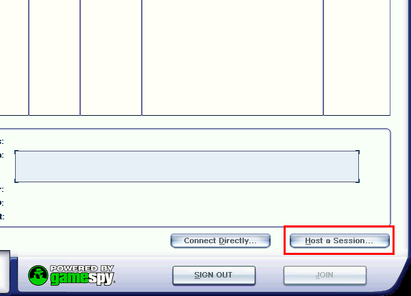 Click "Host a session..."