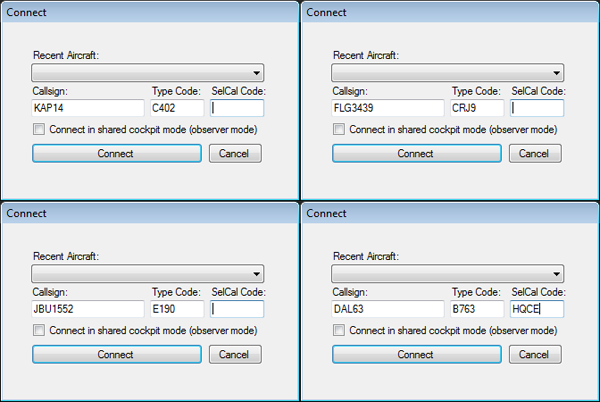 When connecting as an airliner, your callsign is the airline code, followed by the flight number.