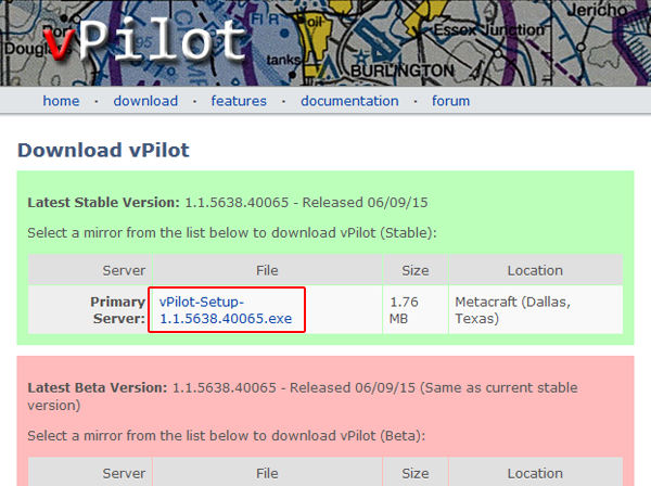 Install the latest stable version of vPilot from http://vpilot.metacraft.com.